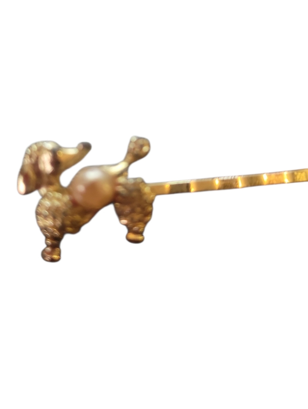 Vintage Bobby Pin with Poodle on end - Picture 2 of 3